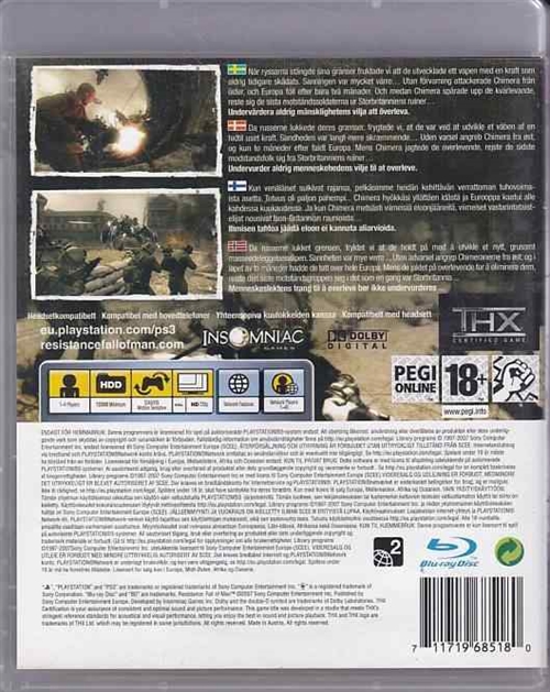 Resistance Fall of Man - PS3 (B Grade) (Genbrug)